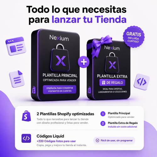 Nexium™ - Todo lo que necesitas para tu tienda en linea