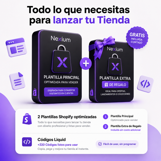 Nexium™ - Todo lo que necesitas para tu tienda en linea