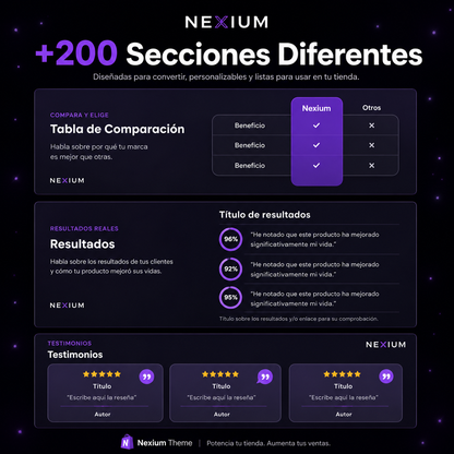 Nexium™ - Todo lo que necesitas para tu tienda en linea